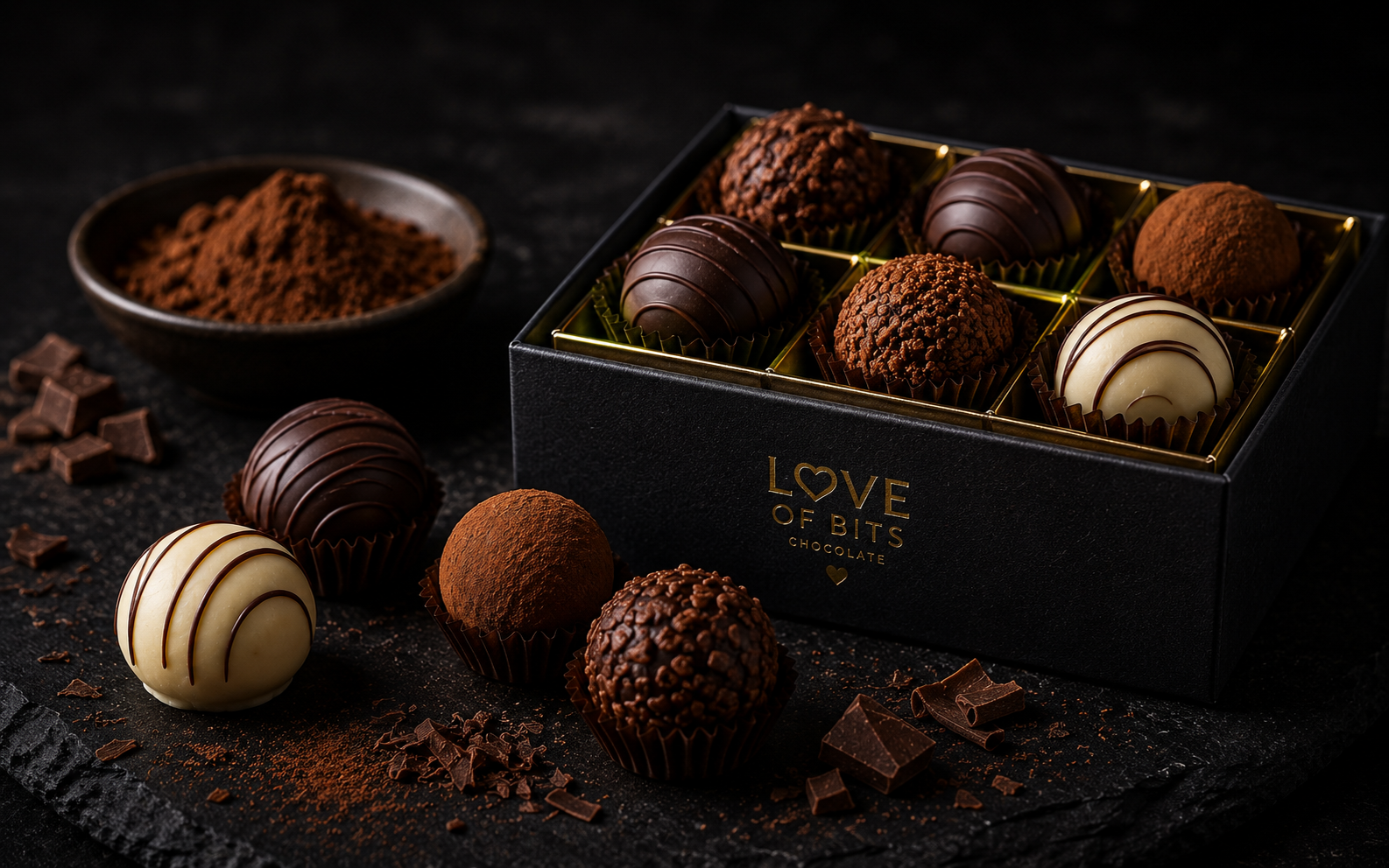 Handrolled Chocolate Truffles Collection